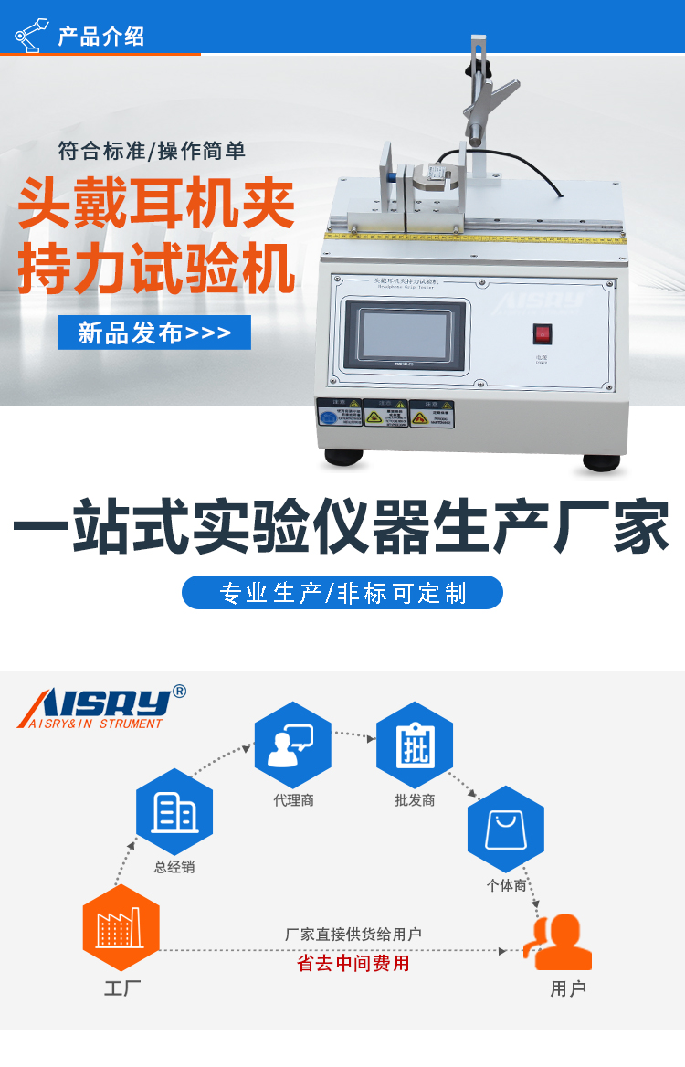 耳機夾持力試驗機